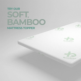 Bamboo Mattress Topper | Gel Memory Foam Topper